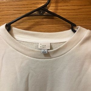 Target new day crop bell sleeve crew neck